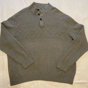 SALE! $8 Gray Chaps 3XB sweater with buttons